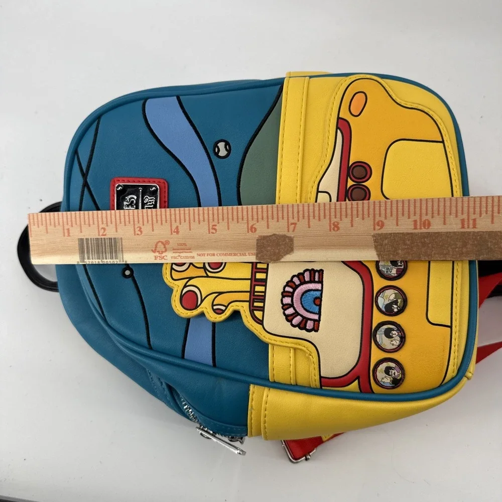 Loungefly x The Beatles Yellow Submarine Mini Backpack All you Need is Love